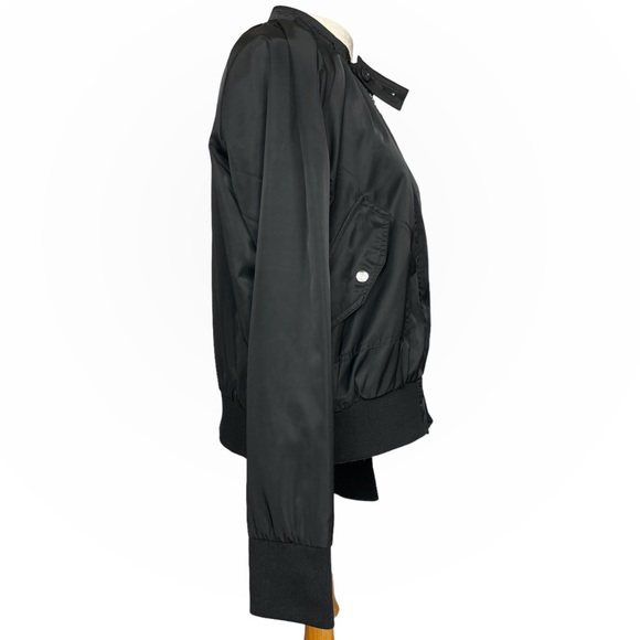 Free People ‘Midnight Bomber’ Full Zip Jacket in Black Size Medium - Picture 6 of 12